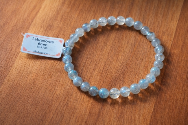 Bracelet labradorite AA 6mm