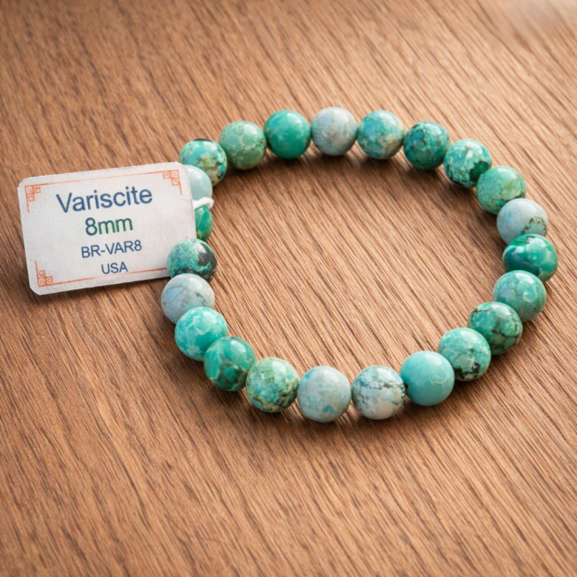 Bracelet Variscite 8mm