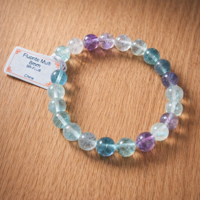 Bracelet Fluorite Multi 8mm