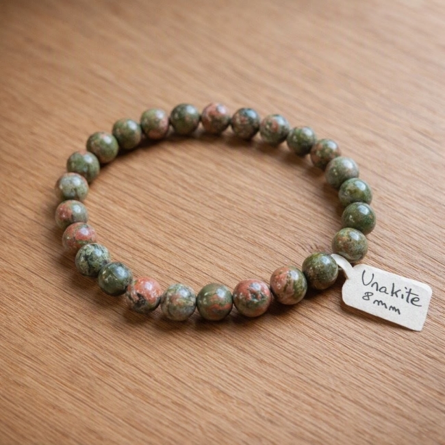 Bracelet homme Unakite